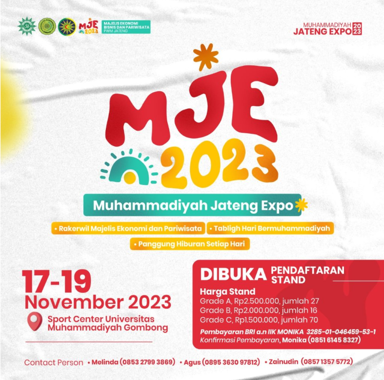 Muhammadiyah Jateng Expo (MJE) 2023: Peluang Bisnis dan Kreativitas Terbesar di Jawa Tengah