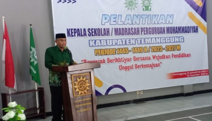 Delapan Kepala Sekolah Muhammadiyah Kabupaten Temanggung Resmi Dilantik, Perkuat Komitmen Pendidikan Unggul Berkemajuan Muhammadiyahtemanggung.com