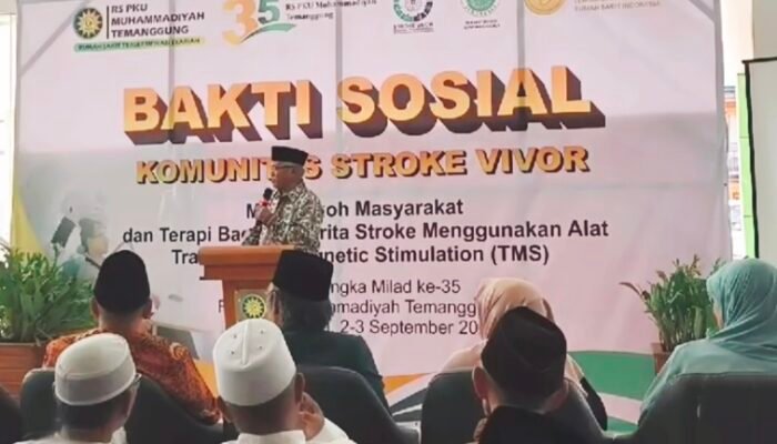 RS PKU Muhammadiyah Temanggung Sukses Gelar Bakti Sosial dengan Terapi TMS untuk Penderita Stroke