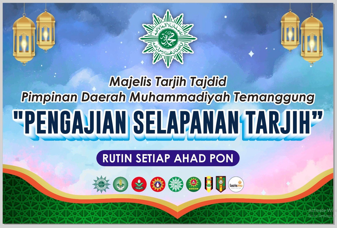 PCM KALORAN Tuan Rumah Kajian Rutin Tarjih MTT PDM Temanggung