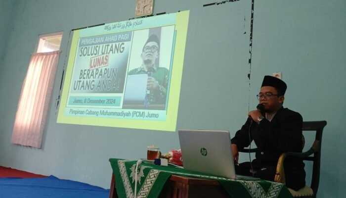 Pengajian Ahad Pagi PCM Jumo: “Kiat Lunas Hutang, Berapapun Jumlahnya” bersama Ustadz Rofi’i