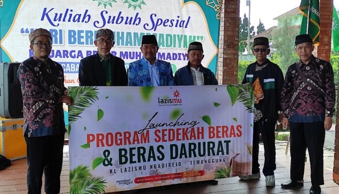 PCM Ngadirejo Launching Gerakan Sodaqoh Beras di Hari Bermuhammadiyah dengan Wisata Dakwah di Rest Area Jumprit