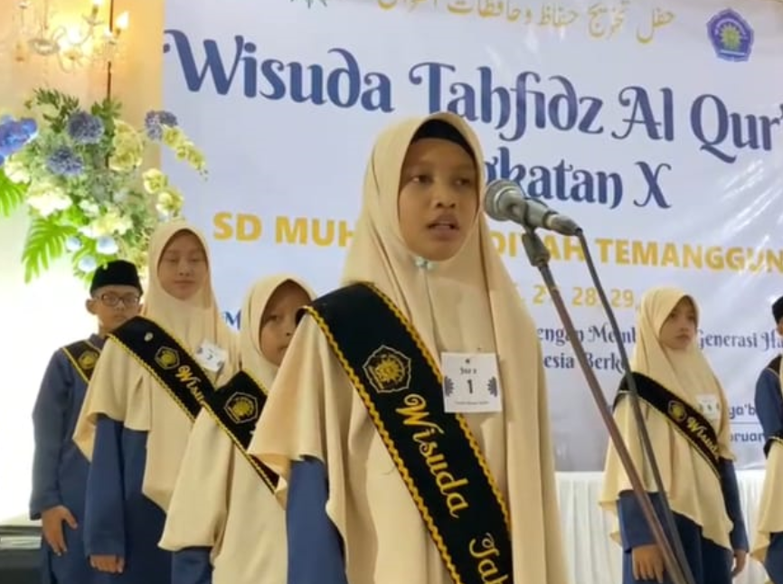 SD Muhammadiyah Temanggung Gelar Wisuda Tahfidz Angkatan X, 252 Peserta Lulus