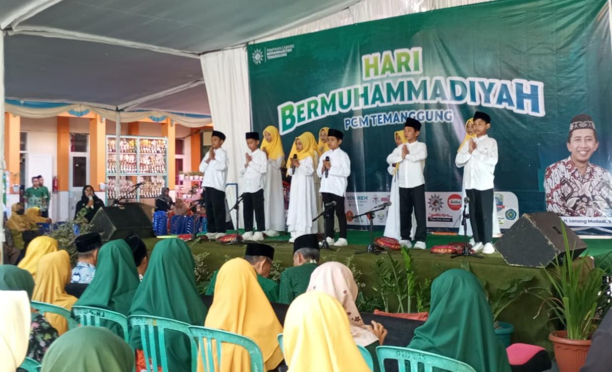PCM Temanggung Gelar Hari Bermuhammadiyah: Tabligh Akbar Terbesar Meriahkan SD Muhammadiyah