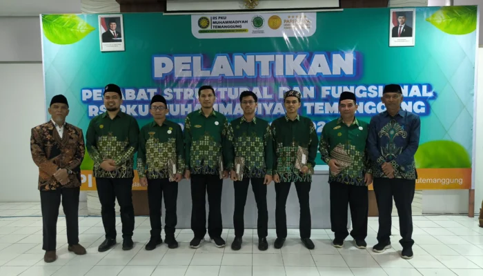 MPKU PDM Temanggung Lantik Pejabat Baru RS PKU Muhammadiyah Temanggung Periode 2025–2028
