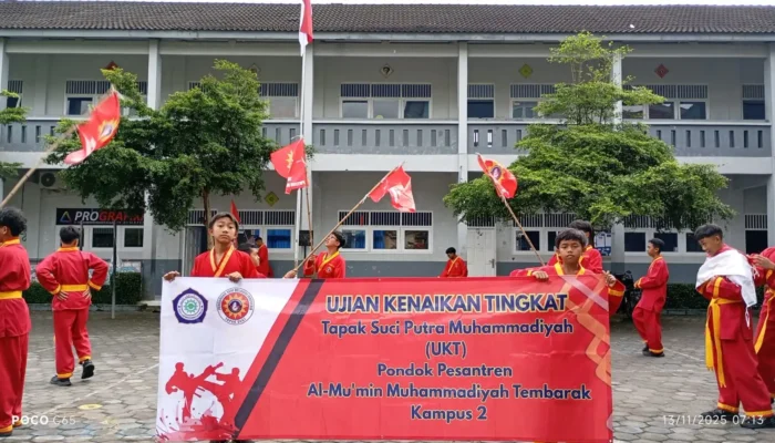 Menempa Disiplin dan Keberanian: Santri Ponpes Almatera Jalani Ujian Kenaikan Tingkat Tapak Suci