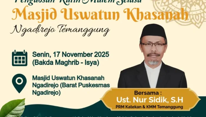 Kajian Rutin PRM Ngadirejo Bahas Kandungan Surat At-Takatsur
