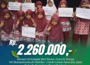 MI Muhammadiyah Malebo Galang Dana untuk Korban Bencana di Sumut, Sumbar, dan Aceh
