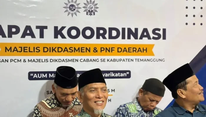 Rapat Koordinasi Majelis Dikdasmen & PNF PDM Temanggung Perkuat Sinergi PCM dan AUM Pendidikan