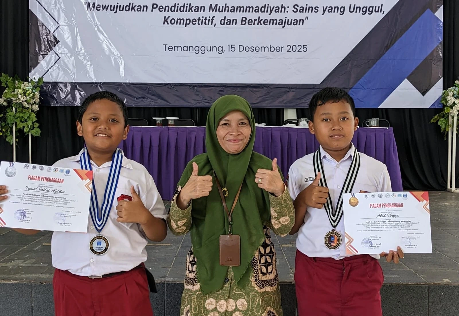 Prestasi Membanggakan: Dua Siswa MI Muhammadiyah Malebo Sabet Medali Perak dan Perunggu Matematika di Olimpiade Sains Muhammadiyah (OSM) Jawa Tengah 2025