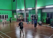 Pererat Ukhuwah Lewat Olahraga, PCPM Kandangan Sukses Gelar Pertandingan Bulu Tangkis di Gedung Serbaguna Desa Baledu