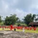 Sambut Muharram dan Muktamar Tapak Suci ke-26, Ratusan Pesilat Cilik SD Muhammadiyah Ngadirejo Gelar Logmarc di Situs Liyangan