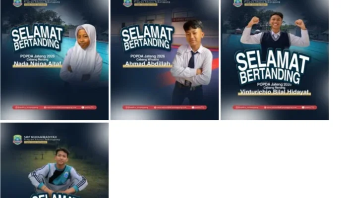 SMP Muhammadiyah PK Temanggung Lepas Empat Atlet ke POPDA Jateng 2026, Targetkan Prestasi Membanggakan