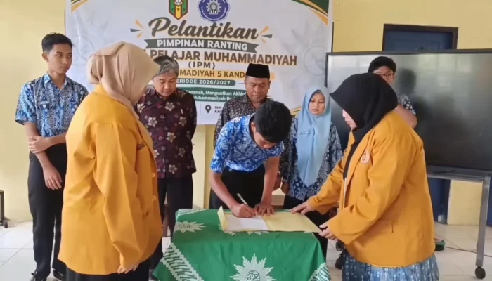 Kukuhkan Pengurus Baru Periode 2026/2027, PR IPM SMP Muhammadiyah 5 Kandangan Siap Cetak Pelajar Berakhlak dan Berkemajuan